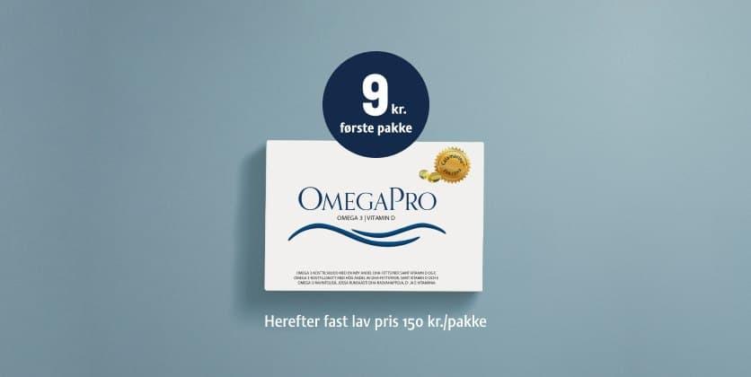 Pakke med OmegaPro-kapsler